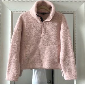 J.Crew 1/2 ZIP in Pink Polartec Fleece size XS